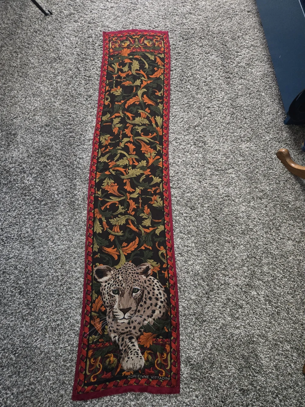 Adrienne Vittadini Multicolor Animal & Baroque Print Scarf